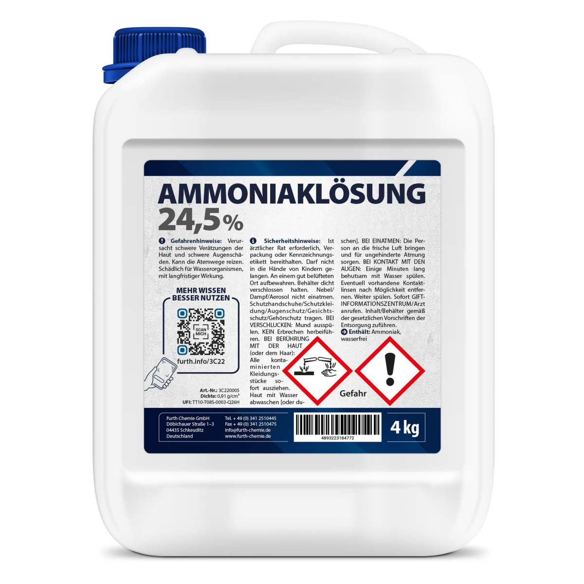 Ammoniaklösung 25 %, Salmiakgeist