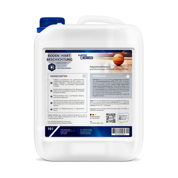 Bodenbeschichtung, FURTEC Secure 10 L, rutschhemmend
