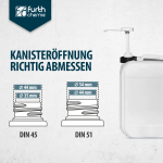 Hebedosierpumpe für Kanister, 30 ml Hub DIN 51