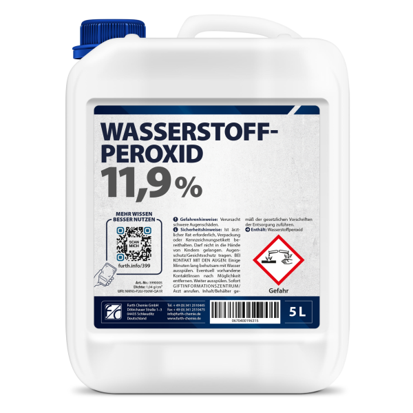 Wasserstoffperoxid 11,9 % (unstabilisiert)