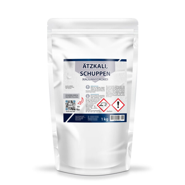 Kaliumhydroxid (Ätzkali i. Schuppen)